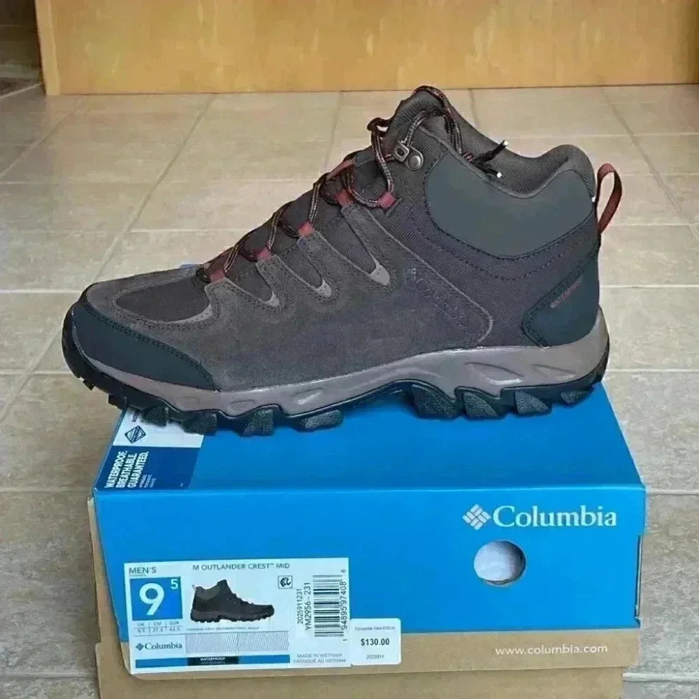 Columbia Outlander Crest Mid brown boot sz 9.5